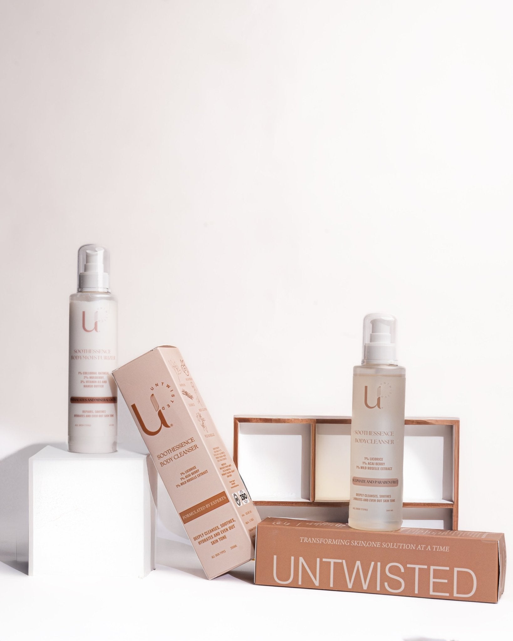 Soothessence Duo Bodycleanser + Bodymoisturizer - UNTWISTED